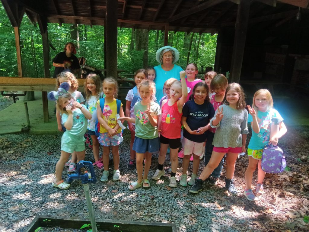 Butterfly with Girl Scouts